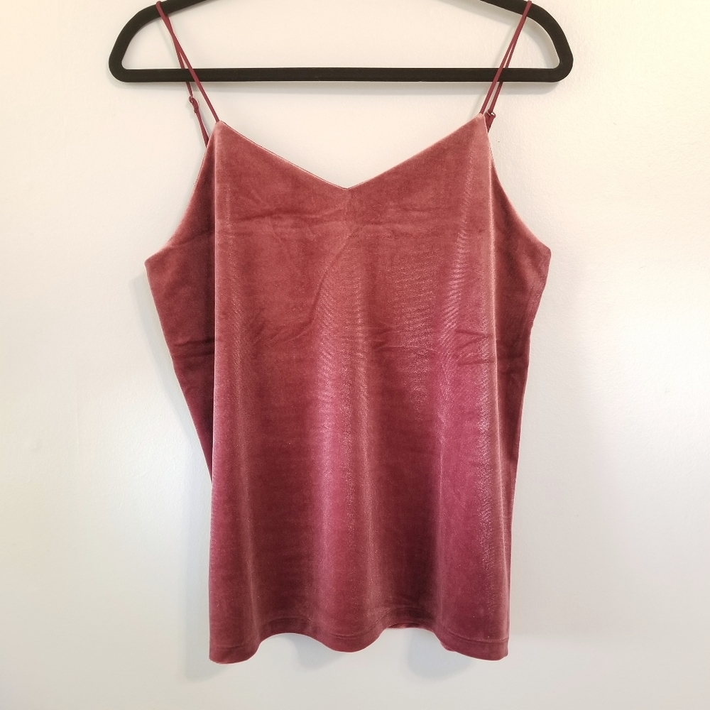 a new day Deep Pink/Wine Velvet Cami